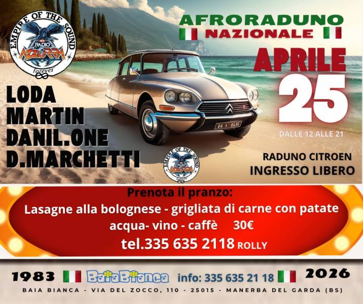 Afroraduno nazionale alla BAIA BIANCA!