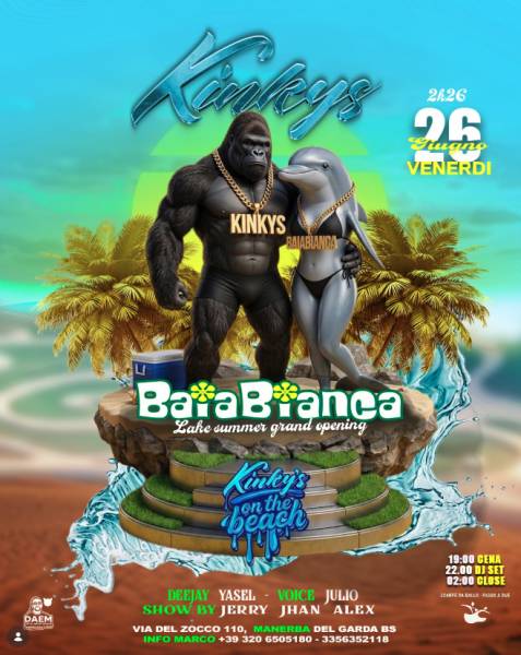 BaiaBianca – Lake Summer Grand Opening KINKYS ON THE BEACH